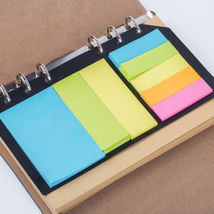 A6 fluorescent 6-hole loose-leaf notebook accessory note paper 17.3cm x 9.5cm