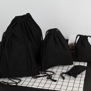 帆布袋 - 黑 2.2x2.6cm, 2.6x3cm, 3.1x3.6cm, 3.5x4cm / 訂制尺寸