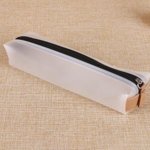 Korean style PVC trapezoidal pencil case 32X15.5X5cm / customized size (up to specified quantity)