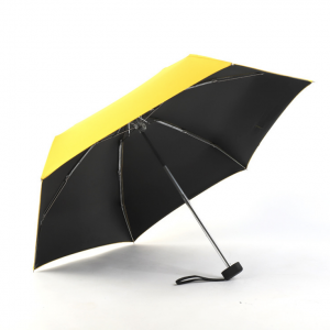 Ultra-light flat five-fold umbrella 48.5cm*6 bones (diameter under umbrella 88)