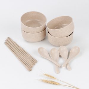 Wheat straw cutlery set