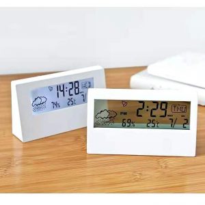 Transparent electronic clock 13.3x7.3x3.2cm